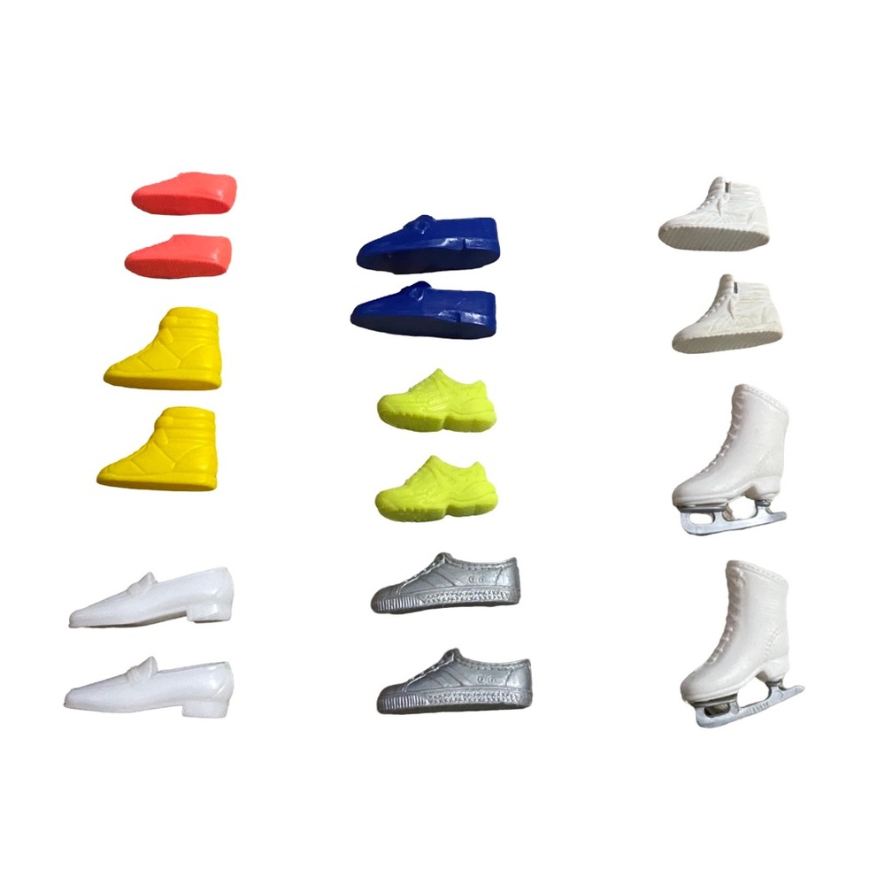 Mattel Ken Various Multi-Color Shoes/Skates Vintage‎ Lot Of 8